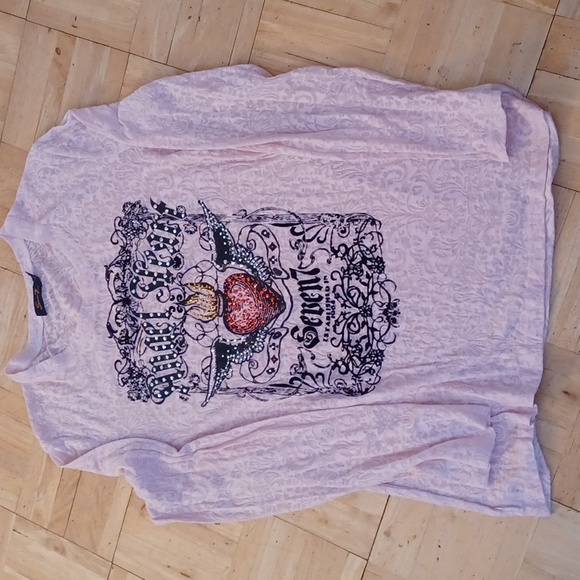 Seven7 women's top size large pink sheer - Picture 1 of 6